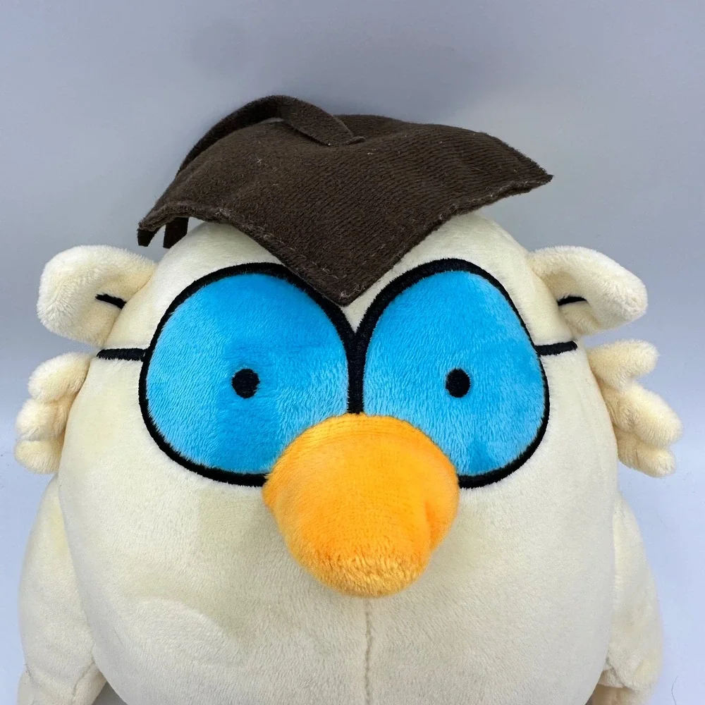 Sweet Plush Tootsie Pop Owl Mascot Stuffed Animal Cream Blue Glasses Brown Hat